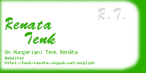 renata tenk business card